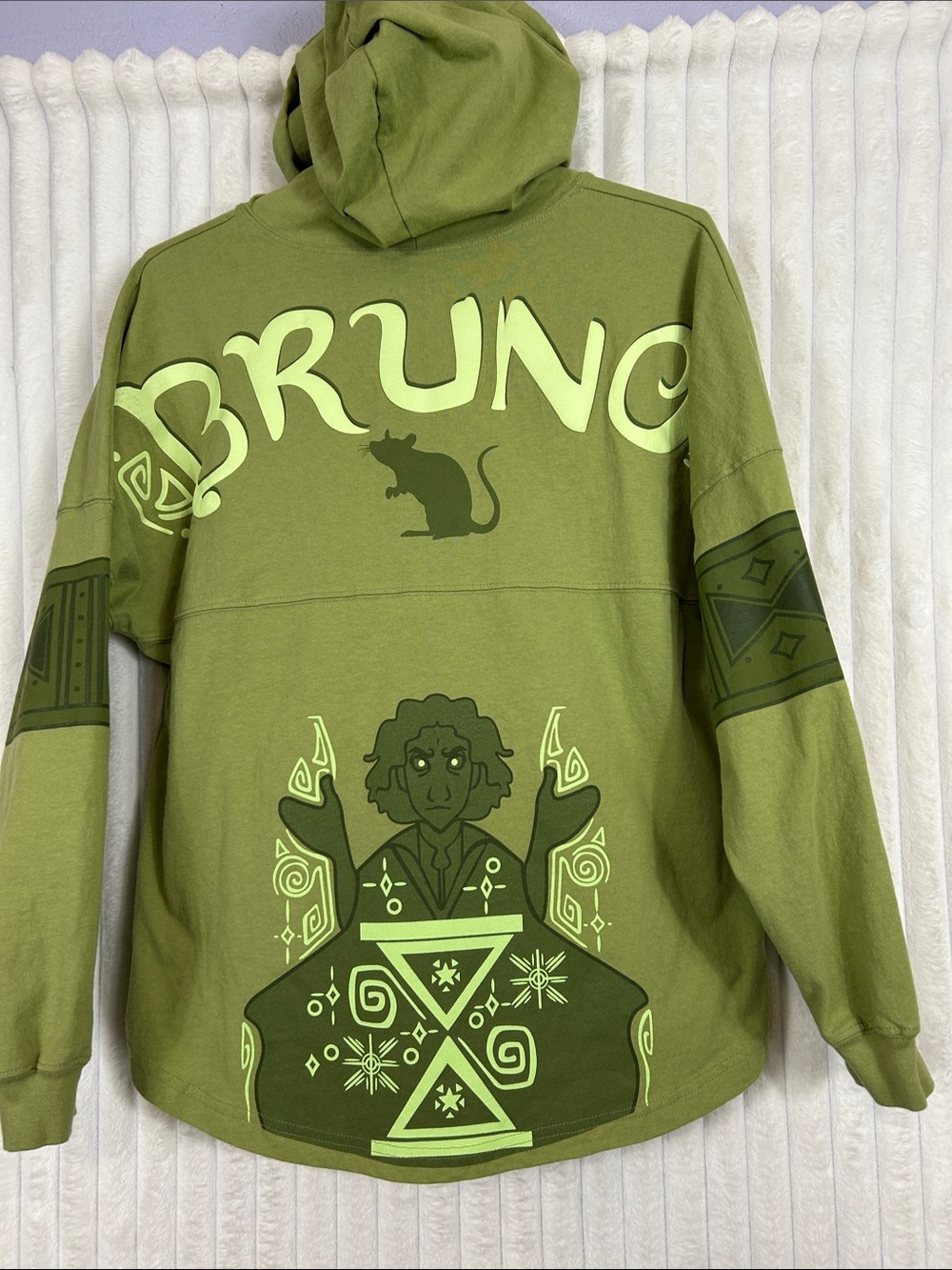 Disney Encanto Bruno glow-in-the-dark hooded spirit jersey sz unisex L